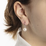 Ohrhänger 750/18 K Weissgold mit Süsswasser-Kulturperle - 1268.02338/0001