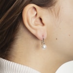 Ohrhänger 750/18 K Weissgold mit Süsswasser-Kulturperle - 1268.02338/0001