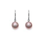 Drop Earrings 750/18 K White Gold, Freshwater Pearl - 1268.02341/0001