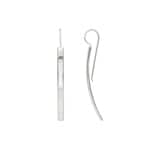 Boucles d'oreilles pendantes Argent 925 rhodié 49mm - 305372