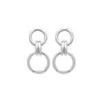 Boucle d'oreilles pendantes Argent 925 Rhodie Maillons