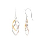 Ohrhänger 925 Silber Tricolor Fantasie - 335316