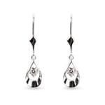 Drop Earrings 750/18 K White Gold with Cubic Zirconia - EG0016-02