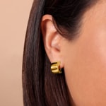 Ohrringe 750/18 K Gelbgold galvanisiert - 9526