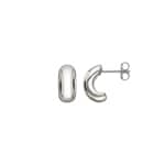 Boucles d'oreilles or gris 750/18 ct electroformée