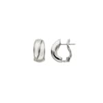 Boucles d'oreilles or gris 750/18 ct electroformée