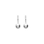 Ohrringe hohl 925 Silber rhodiniert Ø 10mm