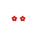 Ohrstecker 375/9 K Gelbgold Blumen lackiert