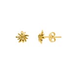 Ohrstecker 375/9 K Gelbgold, Edelweiss
