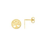 Ohrstecker 375/9 K Gelbgold Lebensbaum