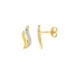 Ohrstecker 375/9 K Gelbgold mit Zirkonia