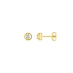 Ohrstecker 375/9 K Gelbgold mit Zirkonia