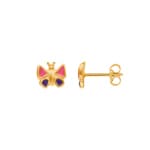 Ohrstecker 375/9 K Gelbgold, Schmetterling