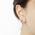 Stud Earrings 750/18 K Two-tone Gold Ø 5.5mm - 1563.03885/0001