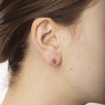 Stud Earrings 750/18 K Two-tone Gold Ø 5.5mm - 1563.03885/0001