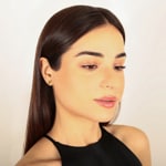 Clous d'oreilles or bicolore 750/18 ct Licorne - 199472.6