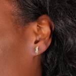 Ohrstecker 750/18 K Gelb-/Weissgold mit Diamanten 0.01ct. H/p1 - 2.080.33