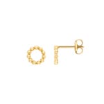 Clous d'oreilles or jaune 750/18 ct