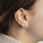 Clous d'oreilles or jaune 750/18 ct, Ancre - 1163.02246/0003
