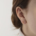 Clous d'oreilles or jaune 750/18 ct, Ancre - 1163.02246/0003