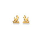Clous d'oreilles or jaune 750/18 ct Bambi - 1163.01347/0004