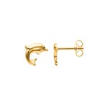 Ohrstecker 750/18 K Gelbgold, Delfin