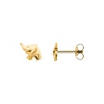 Stud Earrings 750/18 K Yellow Gold Elephant - PE03951-GG