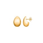 Clous d'oreilles or jaune 750/18 ct electroformée