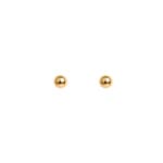 Stud Earrings Hollow 750/18 K Yellow Gold Ø 5mm - 8032.5
