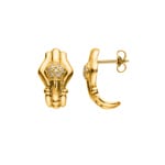Ohrstecker 750/18 K Gelbgold mit Diamanten 0.04 ct H/si - 5105