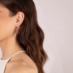 Ohrstecker 750/18 K Gelbgold mit Diamanten 0.11 ct H/si - OR-49512-01-GG