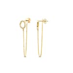 Ohrstecker 750/18 K Gelbgold mit Diamanten 0.13 ct H/si by CHRISTIAN