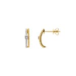 Ohrstecker 750/18 K Gelbgold mit Diamanten 0.22 ct H/si