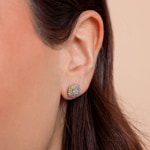 Ohrstecker 750/18 K Gelbgold mit Diamanten 0.50ct H/si - OR-69360-GG