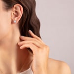 Ohrstecker 750/18 K Gelbgold mit grünem Amethyst und Diamanten 0.09 ct H/si - OR-47232-PRA-GG