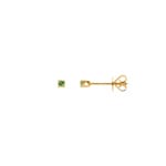 Ohrstecker 750/18 K Gelbgold mit grünen Granaten