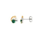 Ohrstecker 750/18 K Gelbgold mit Rubin 0.32ct.