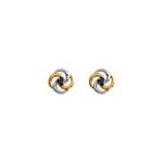 Stud Earrings 750/18 K Yellow Gold with Sapphire - 28SA716BS