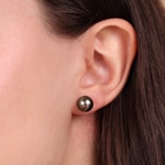 Ohrstecker 750/18 K Gelbgold mit Tahiti-Kulturperle Ø 9mm - 8262.3TA