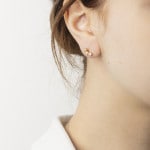 Ohrstecker 750/18 K Gelbgold mit Zirkonia - 1162.02998/0001