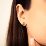 Ohrstecker 750/18 K Gelbgold mit Zirkonia - 182962.6ZIR