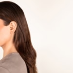 Stud Earrings 750/18 K Yellow Gold with Cubic Zirconia - 254811.6ZIR