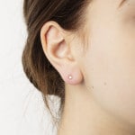 Ohrstecker 750/18 K Gelbgold Ø 3.0 mm mit Zirkonia - 1162.02089/0005