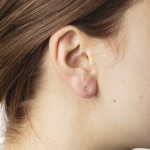 Ohrstecker 750/18 K Gelbgold Ø 3.0 mm mit Zirkonia - 1162.02089/0005