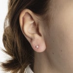 Ohrstecker 750/18 K Gelbgold Ø 3.0mm mit Akoya-Kulturperle - 1162.03530/0001