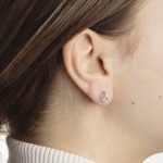 Clous d'oreilles or jaune 750/18 ct Ø 7.0mm, Perle de culture d'eau douce - 1162.02628/0002