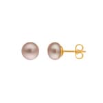 Ohrstecker 750/18 K Gelbgold Ø 7.5mm, Süsswasser-Kulturperle - 1162.03021/0001