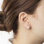 Ohrstecker 750/18 K Gelbgold mit Süsswasser-Kulturperle Ø 8.5mm - 1162.02946/0001