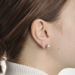 Ohrstecker 750/18 K Gelbgold Ø 8.5mm, Süsswasser-Kulturperle - 1162.02947/0001