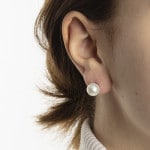 Ohrstecker 750/18 K Gelbgold mit Süsswasser-Kulturperle Ø 9.0mm - 1162.03238/0001